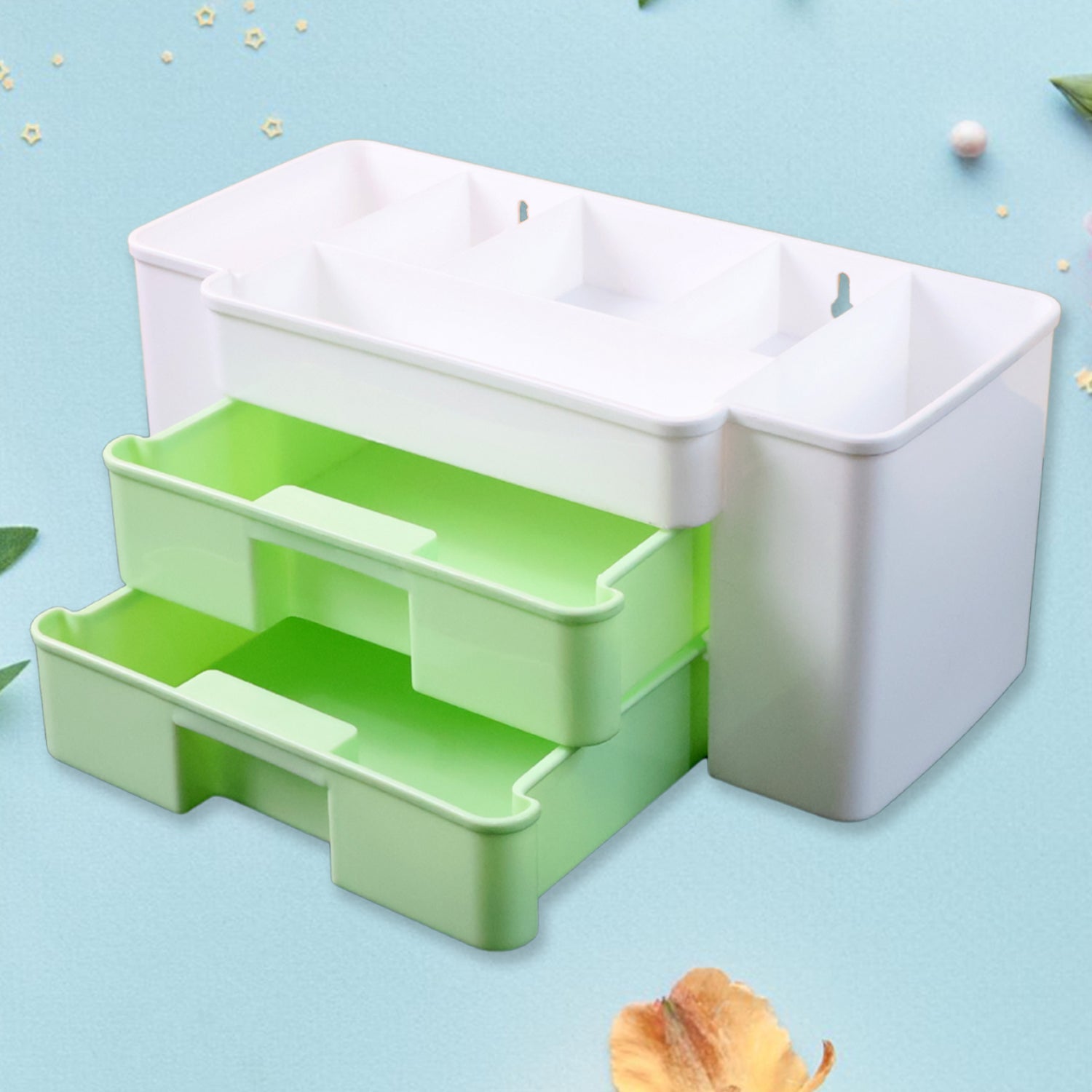 2-Layer Desktop Storage Organizer - (1 Pc) 2-Layer Desktop Storage Organizer - (1 Pc)